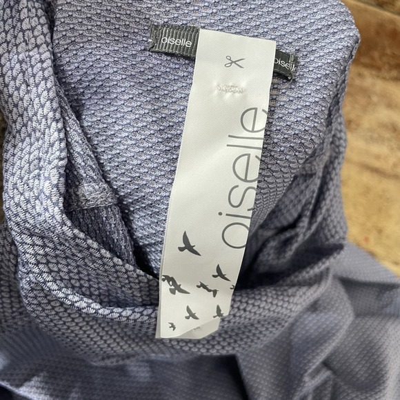 Oiselle Mesh Funnel Neck‎ Top Large Blue - Picture 3 of 7